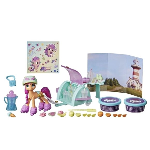 My Little Pony New Generation Movie Scenes Mix Sunny Starscout Smoothie Shop - Picture 4 of 4